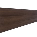 Chocolate Wood Grain Cladding Installed Together View