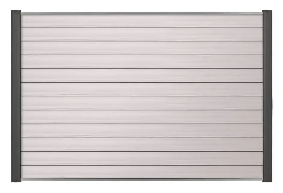 Plastic Fence Panel With Aluminium Post
