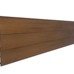 Teak Wood Grain Cladding Installed Together Shiplap With Connection