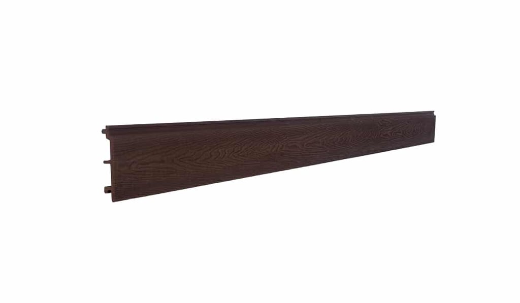 Chocolate Wood Grain Cladding - Single Shiplap Cladding