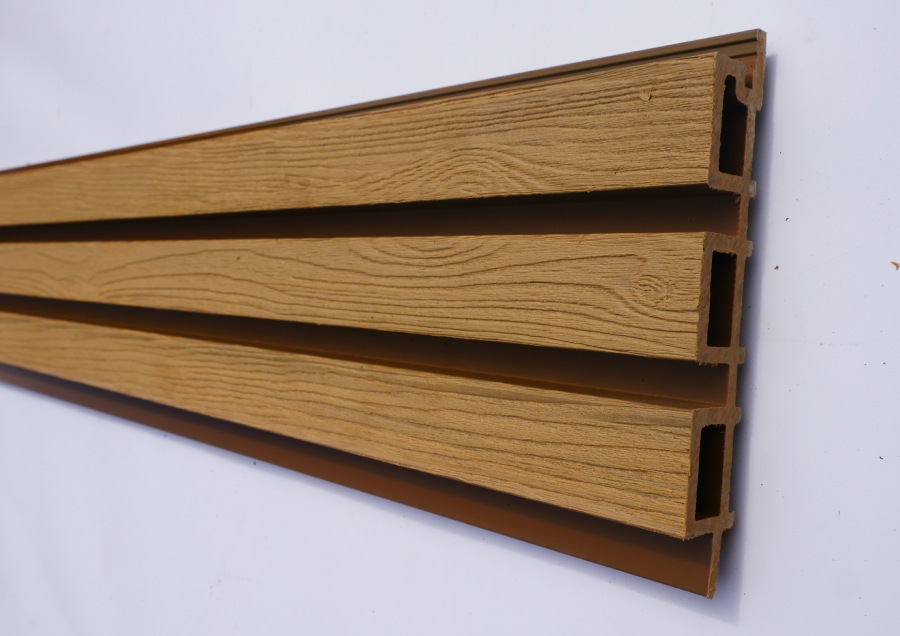 Slatted Cladding Wood Grain Teak