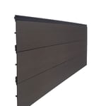 Anthracite Grey Cladding In Smooth Surface Finish Installed Together Vertical Side View