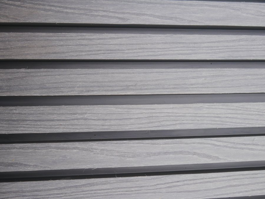 Grey Slatted Cladding