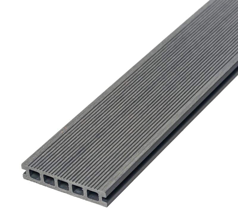 Anthracite Grey Thin Grooved Composite Deck