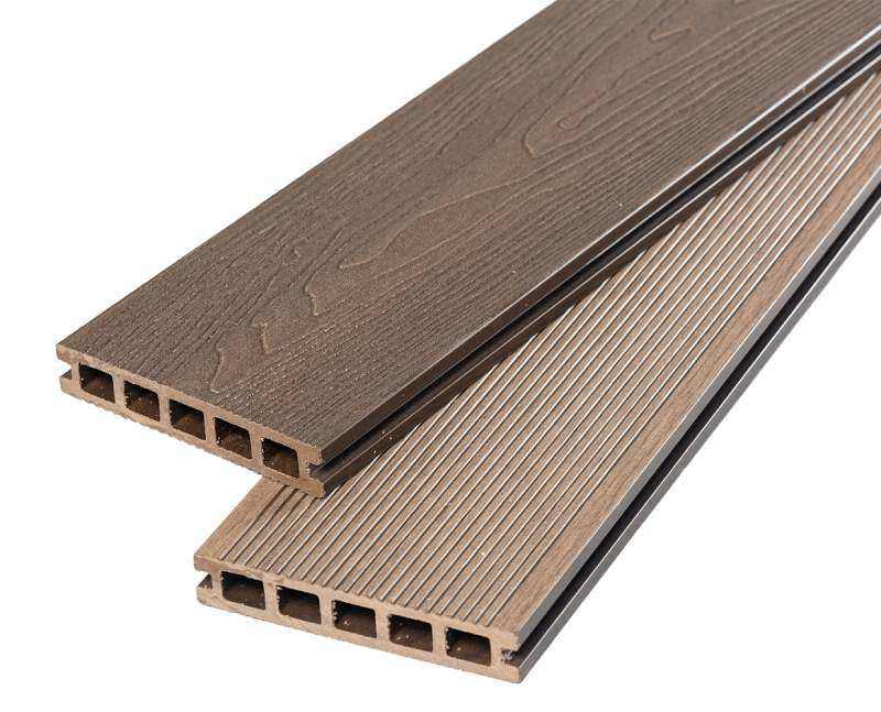 Chocolate Reversible Composite Decking
