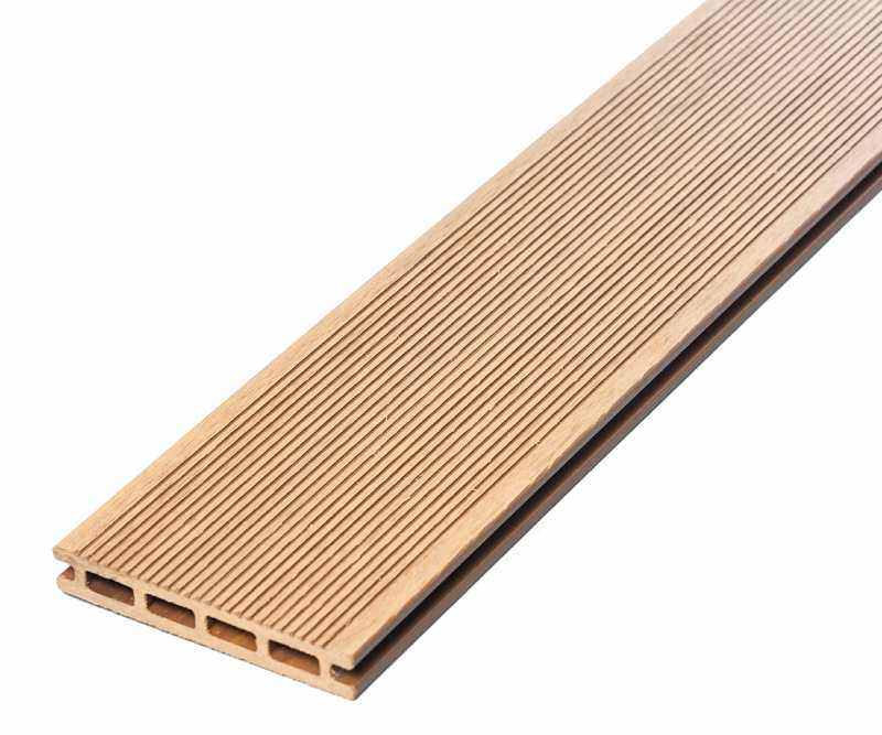 Light Oak Thin Groove Decking Composite Board