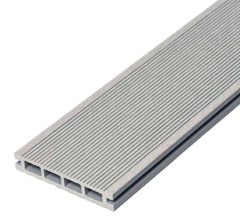 Thin Grooved Grey Composite Deck