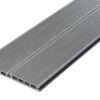 Slate Grey Grooved Decking Boards Side By Side In Thin Grooved Finish With 4 Square Hollow Core