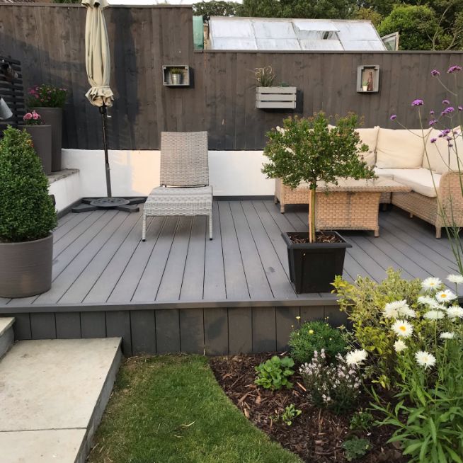 grey decking project