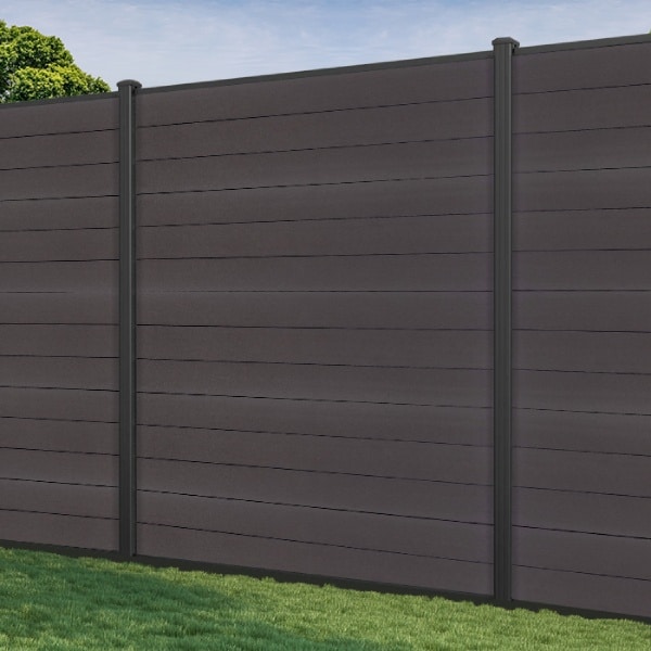 Aluminium Anthracite Grey Fence Panel