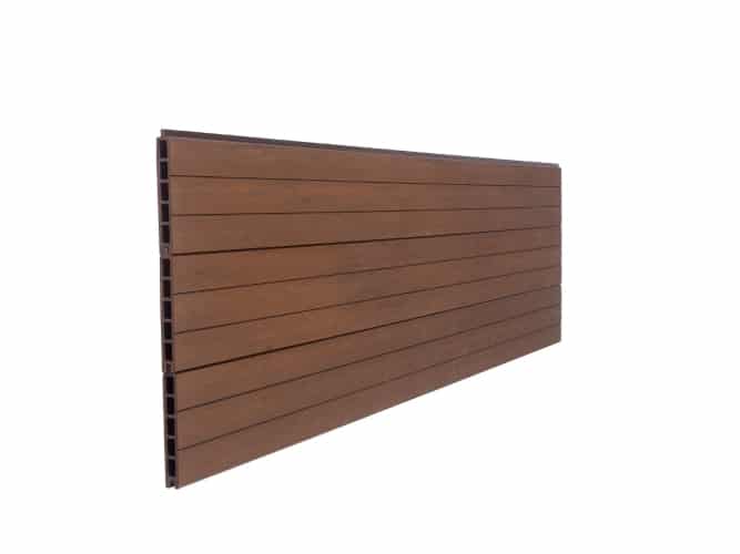 Chocolate Fencing Board Groove Surface Finish