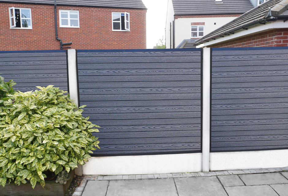 Batten Composite Fence Panel For Concrete Post