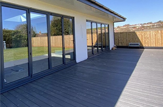 2.4m Wood Grain Composite Decking Board