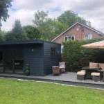 4.8m Wood Grain Composite Decking Board