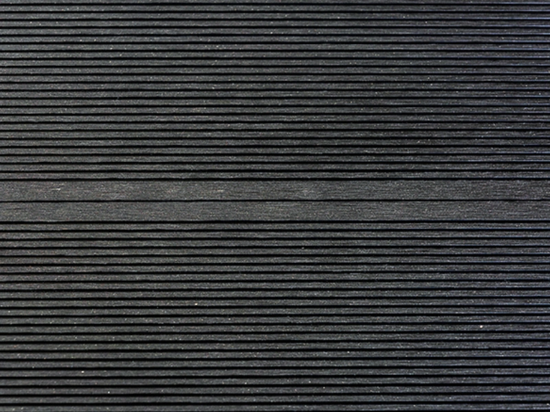 4m Black Grooved Composite Decking Board