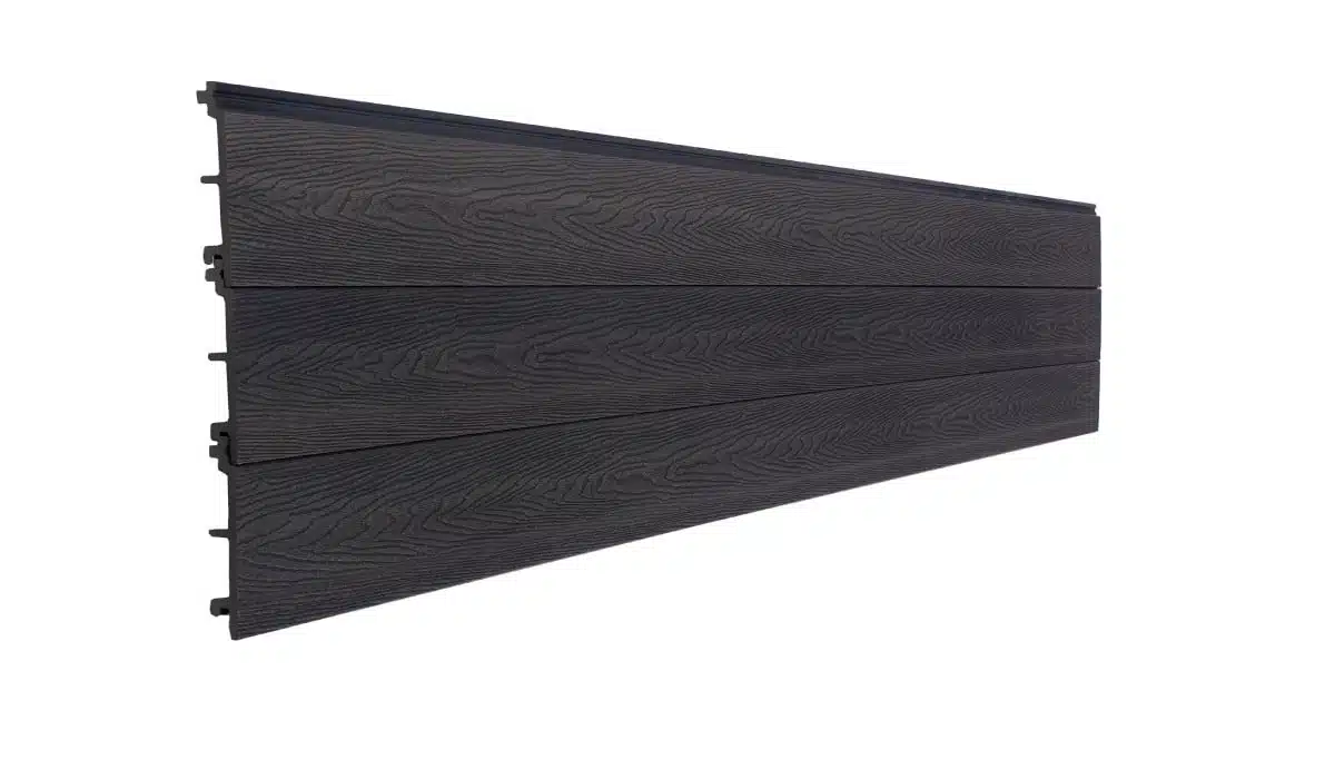 Wood Grain Anthracite Grey Composite Cladding
