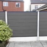 Anthracite Grey Fencing Grooved Composite Fencing