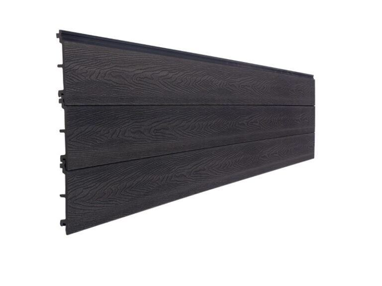 Wood Grain Anthracite Grey Composite Cladding