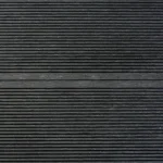 Thin Grooved Black Composite Decking View