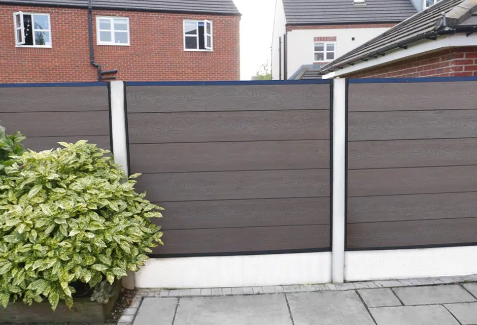 Brown Composite Fencing