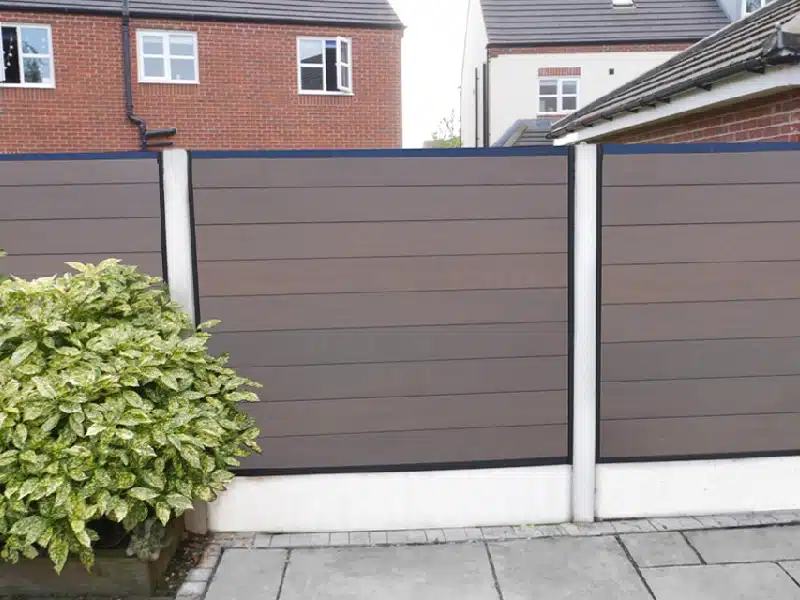 Chocolate Dark Smooth & Grooved Composite Fencing