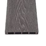 Chocolate Reversible Wood Grain Composite Decking Board | Single Board View