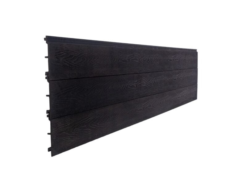 Wood Grain Black Composite Cladding