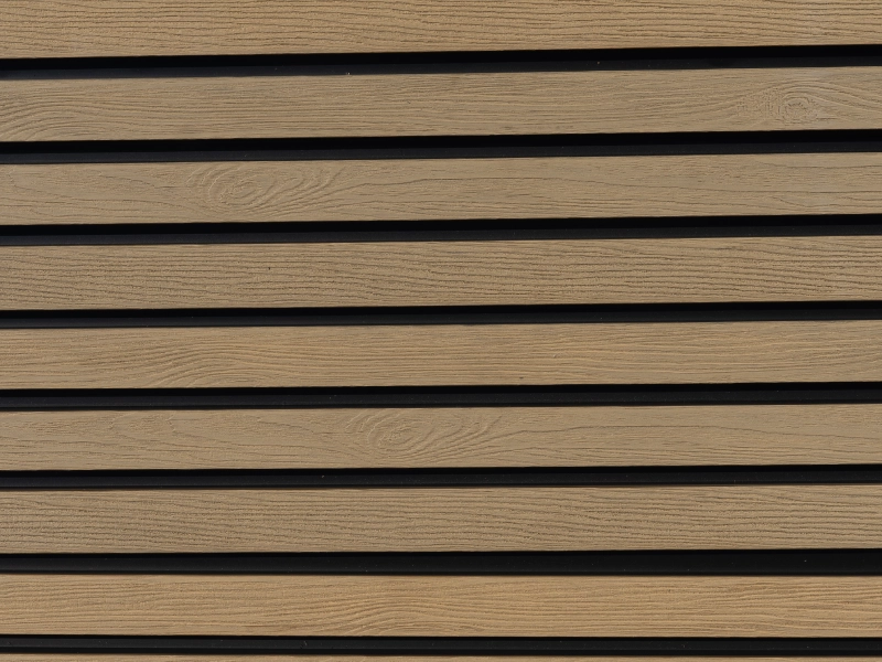Teak Slatted Cladding