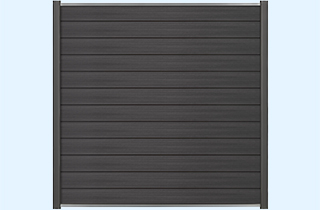 Plastic Fence Panel With Aluminium Post