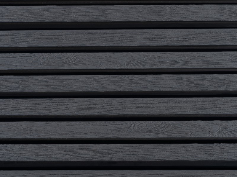 Dark Grey Slatted Cladding