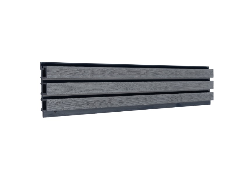 Dark Grey Slatted Cladding