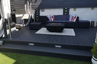 Graphite Grey Capped Decking Board | Available in 3.6 Metre Length