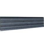 Grey Slatted Cladding Close Up Back View
