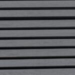 Grey Slatted Composite Cladding