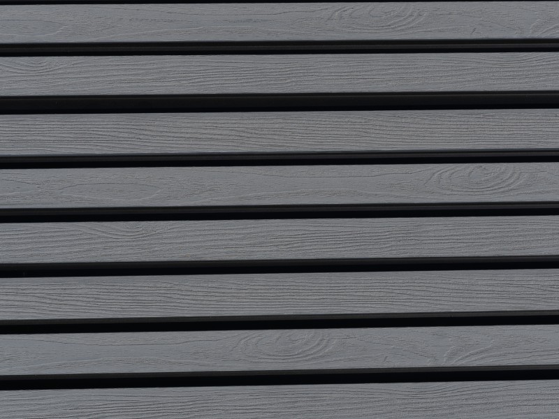 Grey Slatted Cladding