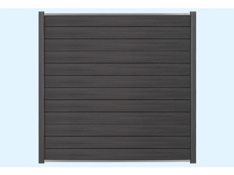 Plastic Fence Panel With Aluminium Post