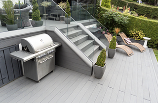 Slate Grey Grooved Decking