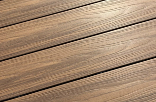 Teak Capped Decking Board | Mixed Colour Composite Board