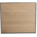 Teak Slatted Composite Fence Panel