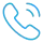 Blue call icon