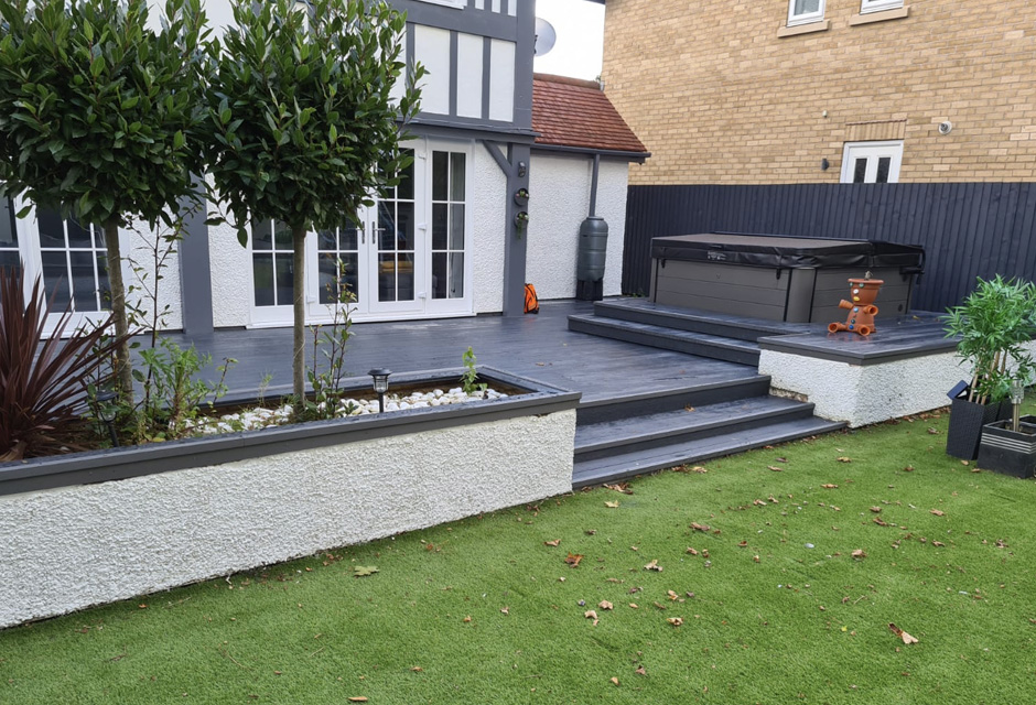 Multi-Level Deck With Steps
