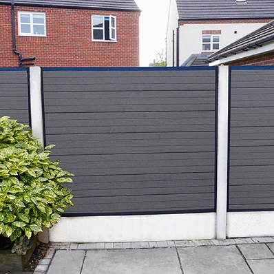 Anthracite Grey Composite Fencing In Thin Finish