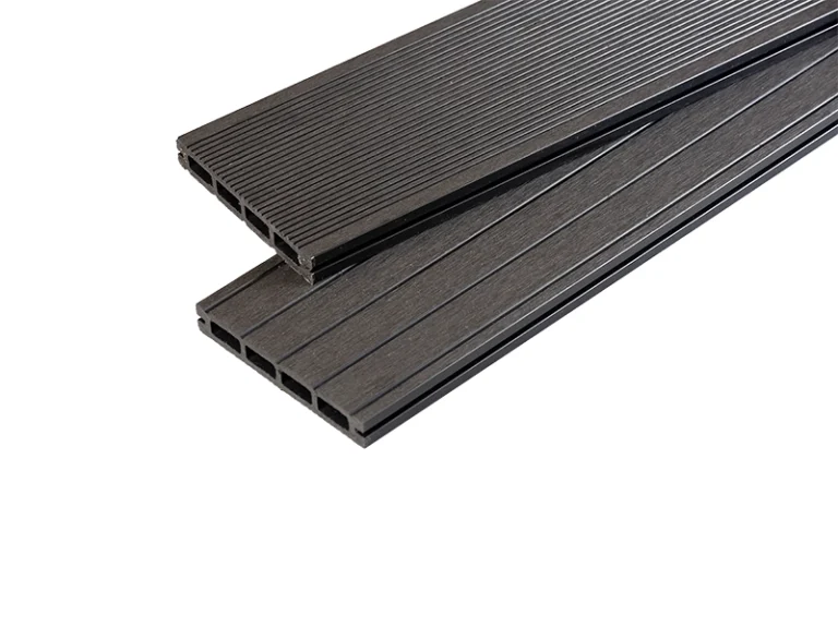 Black Composite Decking Board Two Different Sides