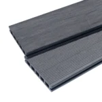 Close view of Two Ash Grey Composite Decking Board