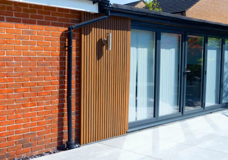 Slatted Teak Composite Cladding
