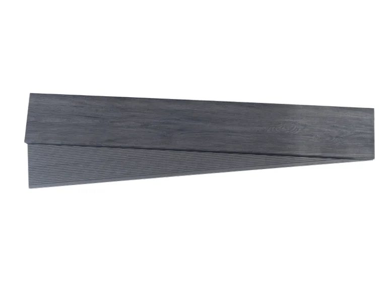 Two Planks of Ash Grey Composite Decking Board