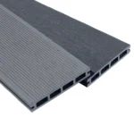 close view of 4m Wood Grain Composite Decking Board