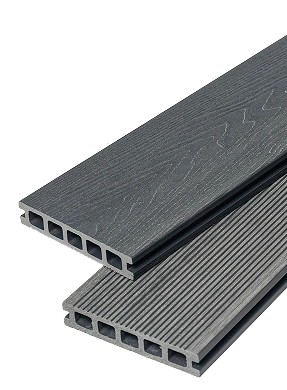 Composite Decking In Anthracite Grey In Wood Grain Finish