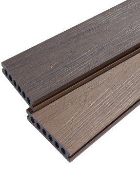 Dual Composite Decking In Reversible Teak-Mocha