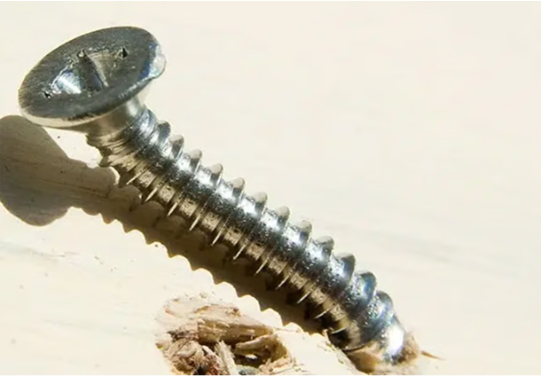 Image of screw twisted